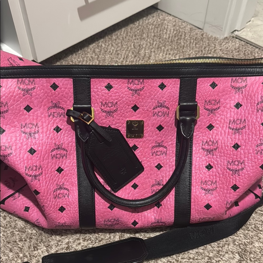 MCM Visetos Weekender Bag